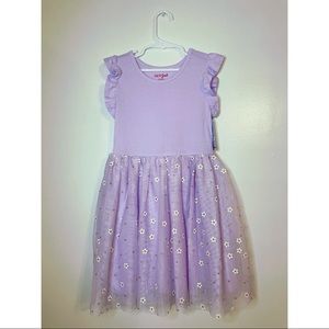 Lavender Girls Floral Dress